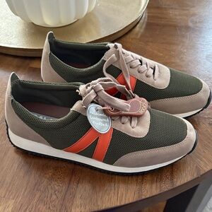 MIA Olive and Red Women's Sneakers